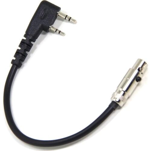 2-Pin Handheld Radio Jumper Cable Adapter to Car Harness for Kenwood HYT Relm