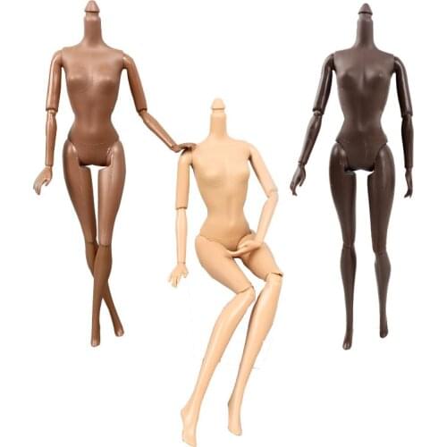 30cm African Doll Nude Body 11 Joints Black Skin Doll Body Black Skin Childrens Pretty Girl Toy Gift