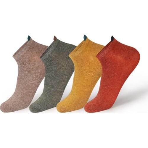 5 Pairs Lot 2021 Cotton Solid Women Socks Female Casual Boat Cartoon Cute Invisiable Funny Girl Ankle Sock Set