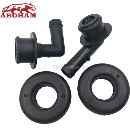 53013360AA New Set 4 Pieces For 2000 2001 2002 2003 2004 Jeep Grand Cherokee 4.0L PCV CCV Vent Valve Elbows Grommets OEM