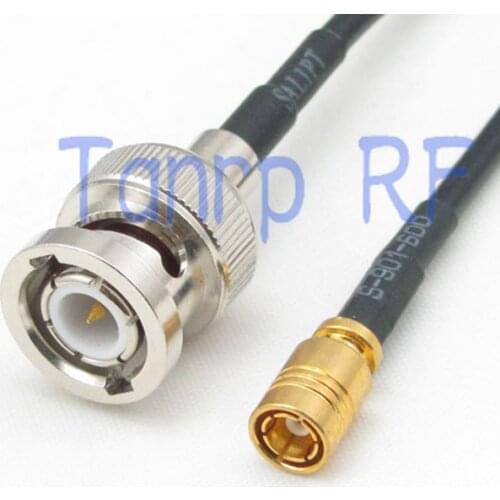 6in BNC male plug to SMB female jack RF connector adapter 15CM Pigtail coaxial jumper RG174 extension cord cable