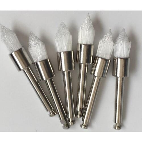 PB340 Latch Type White Nylon Pointed Prophy Brushes 130pcs