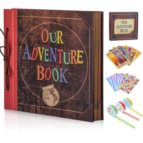 12x12 Inch Our Adventure Book Scrapbook Album, 60 Pages