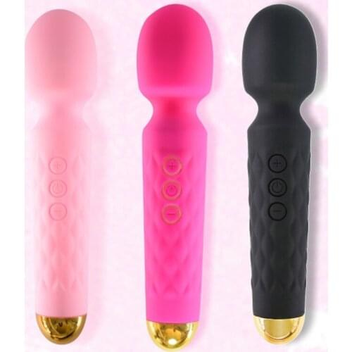 Women G-Spot Dual Magnetic Charging Vibrator Wand Waterproof Dildo Clitoral Stimulator Massager Adult Couples Sex Toys