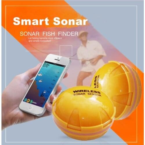 Erchang XA02 Echo Sounder Portable Wireless Fish Finder Sonar 30m/160ft Detector Fishing Alarm IOS&Android Russia Warehouse