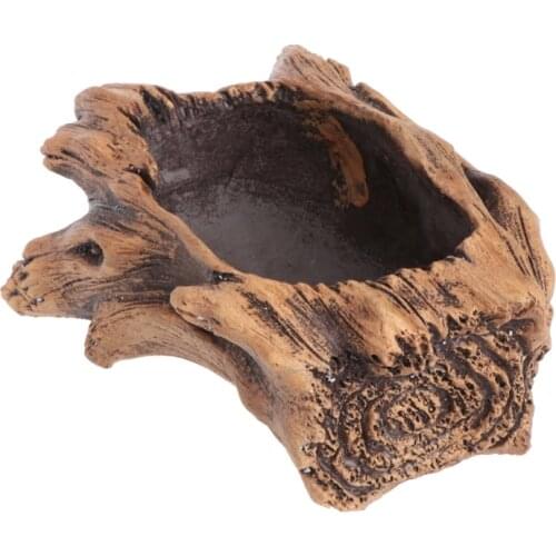 Flower pot Imitation wood Cement Plant flower pot Flowerpot Bonsai Imitation stakes flower pot Imitation tree root flowerpot