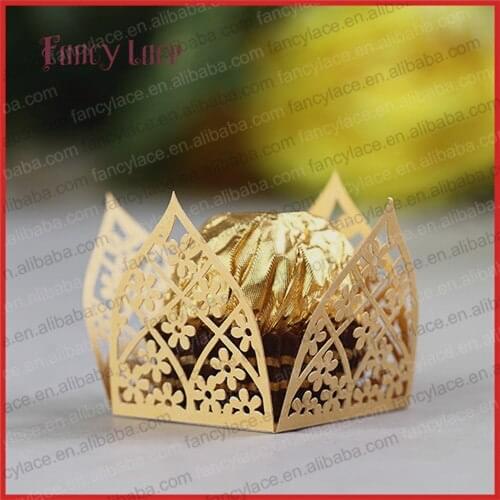 2015 Hot Sale 25pcs Small Calico Chocolate Holder Wedding Decoration Paper Chocolate Wrappers Create a Romantic Party Atmosphere