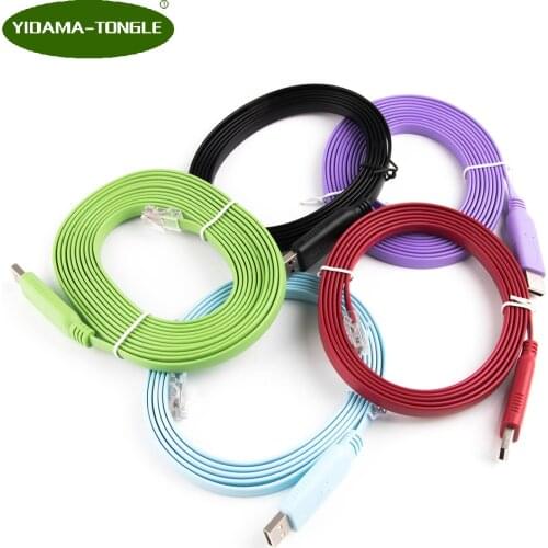 Console Cable USB to RJ45 RS232 Serial Adapter Converter Cable for Cisco Router Rollover with FTDI Chipset Support Win7/8/10
