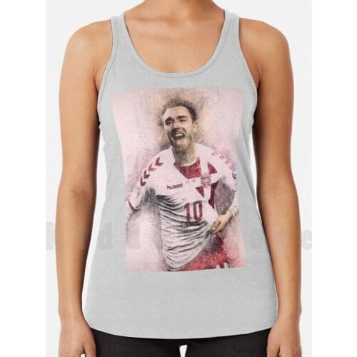 Christian Eriksen Tank Tops Vest Sleeveless Christian Eriksen Christian Eriksen Soccer Football Denmark Nation