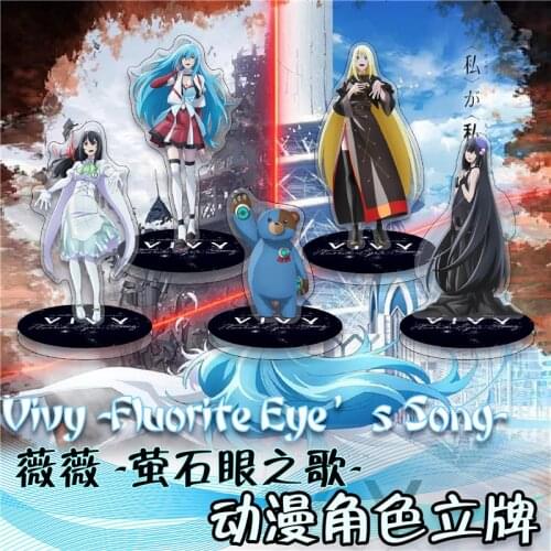 16CM Anime Vivy-Fluorite Eyes Song Estella Ophelia Grace Acrylic Stand Figure Cosplay Model Plat Tabletop Decor Toy Student