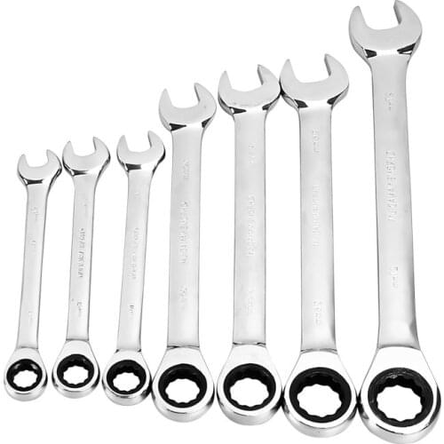 6-32mm Ratchet Combination Metric Wrench 1pc or Set Double Ends Ratcheting Spanner Hand Tools Torque Gear Socket Nut Tools Key