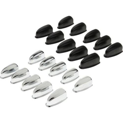 Set of 10pcs Bass Drum Claw Hook Snare Drum Lug for Drummer Silver/Black