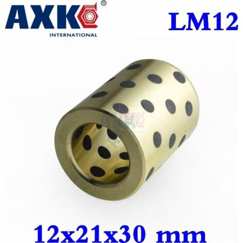 2019 Rodamientos 4pcs 12x21x30 Mm Linear Graphite Copper Set Bearing Bushing Oil Self-lubricating Jdb Free Shipping Lm12uu Lm12