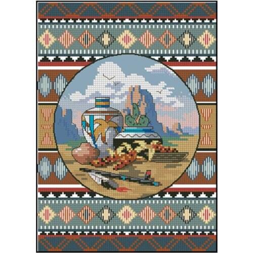 Wilderness patterns Counted Cross Stitch 11CT 14CT 18CT DIY wholesale Chinese Cross Stitch Kits Embroidery Needlework Sets