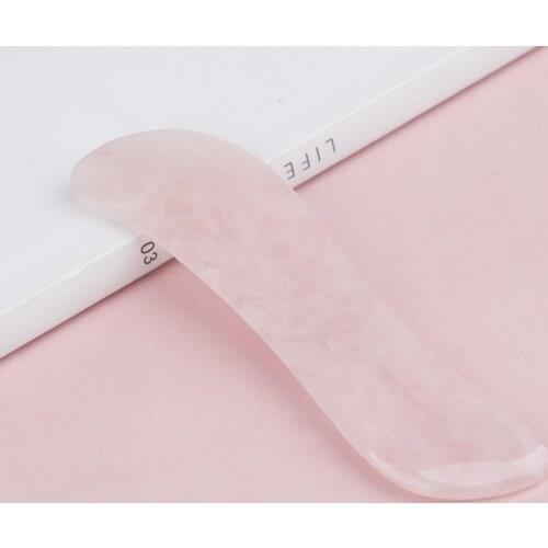 Natural Rose Quartz Face Lift Massager Gua Sha Stone Scraper Anticellulite Body Slimming Guasha Massage Tool SPA Acupressure