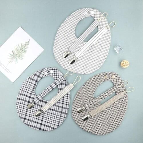 New maternal and infant supplies baby bib childrens bib baby saliva towel pacifier chain positive and negative dual-use suit ba
