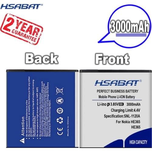 New Arrival [ HSABAT ] 3000mAh HE365 Replacement Battery for Nokia 1 Plus TA-1130 1123 1127 1111