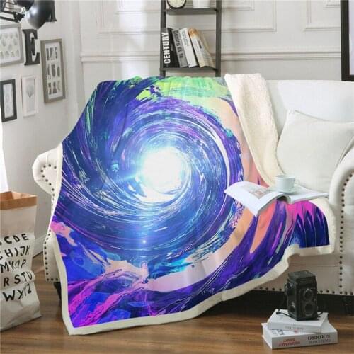 New vortex makes 3D printing Plush blanket youth adult bedspread blanket