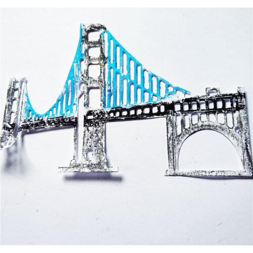 Cutting dies toys across the sea bridge metal crafts paper die-cutting /DIY embossing Easter and New Year