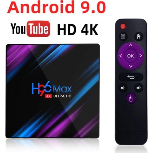 Smart TV Box H96 MAX RK3318 Android 9.0 9 4K Youtube Media player 4GB 32GB 64GB H96MAX TVBOX Android TV Set top box 2GB16GB