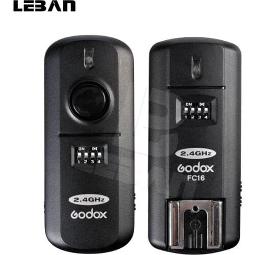 Godox FC-16 2.4GHz 16 Channels Wireless Remote Flash Studio Strobe Trigger Shutter for Canon 5D 6D 7D 5D Mark III 60D 600D 700D
