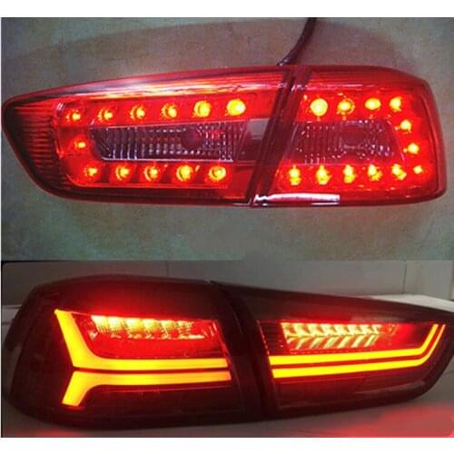 RQXR Led tail light brake lamp reverse lights turn signal assembly for Mitsubishi LANCER EX 2009-2015