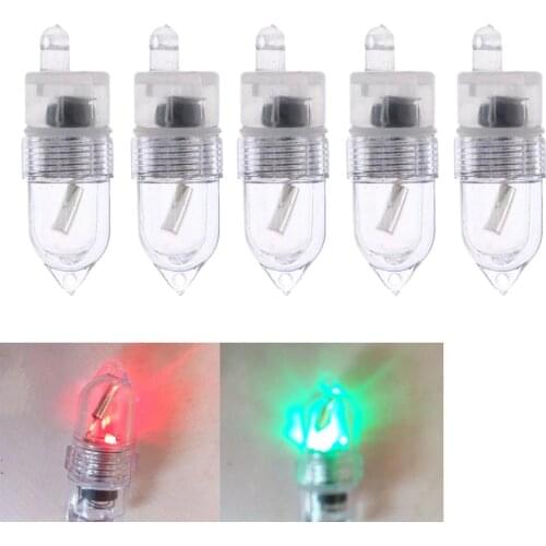 5pcs Mini Strike Alert LED Light Fishing Rod Bite Alarm Rod Tip Clip on Light Night Fishing Accessories Rod Tackles Pesca