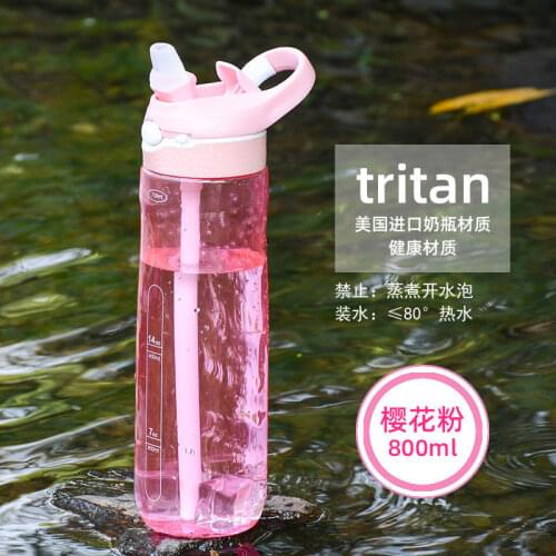High Quality New 750Ml 3 Color Cool Summer Sport Water Bottle Portable Climbing Outdoor Bike Shaker Water Bottles Cup with Straw