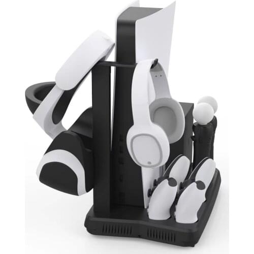 For PS5 Charging Dock For PS5 Controller Charging Base For Playstation5 Vertical Stand Gamepad Charger Station With Cooler Fan