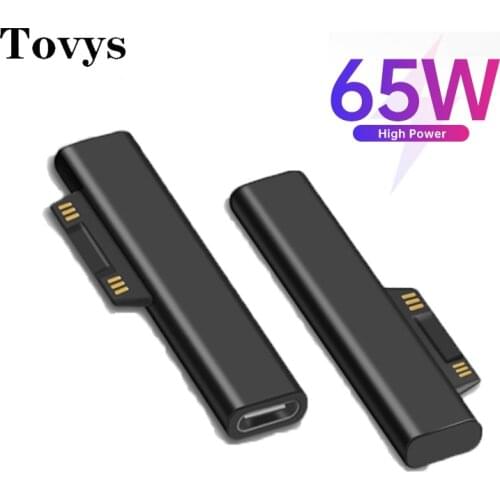 USB Type C PD Charge Converter 3A Fast Charging Type-c Charger Adapter For Microsoft Surface Pro 3 4 5 6 Go Book 1 2 Laptop