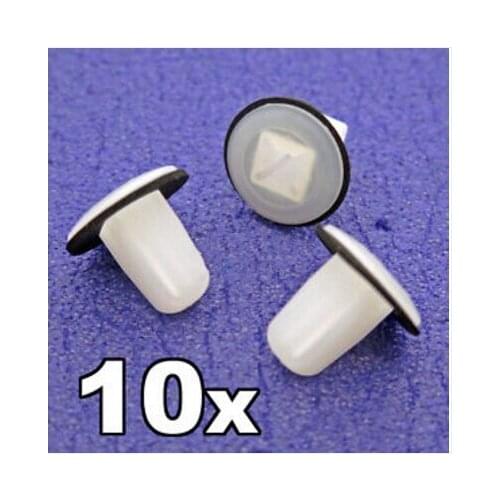 10x For Lock Nut Screw Grommets for Kia & Hyundai- Fit a 9mm Square Hole