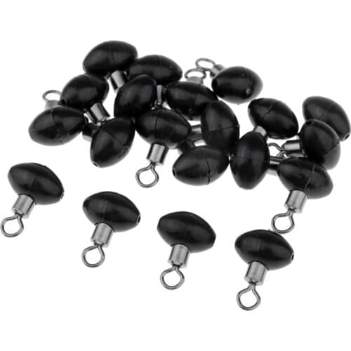 20 Pieces Metal Eight Shape Ring Plastic Olive Bead Rolling Swivel Connector