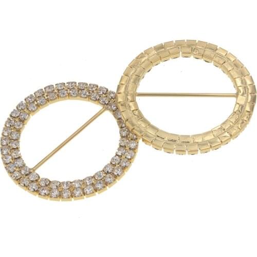 49mm Rhinestone Brass Buckle For Bikini Connectors Crystal Buckle Bra Metal Buckles Diy Leather Sewing Accessories for Underwear