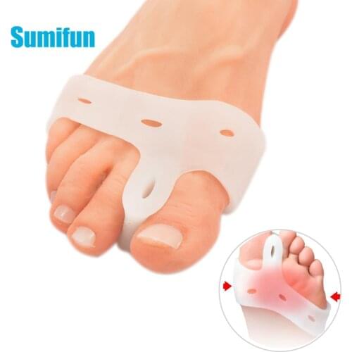 6Pcs Silicone Toe Separators Gels Pads Bunions Cushion Bare Foot Sleeping Toes Straightener Pad Protector Foot Care Tool D0237