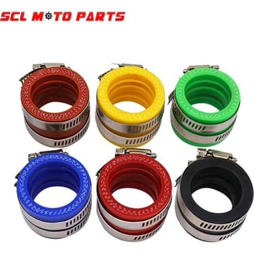 ALconstar-Motorcycle 35mm Carburetor Interface Performance Aluminum Intake Manifold Accessories With For Scooter GY6 125 GY6150