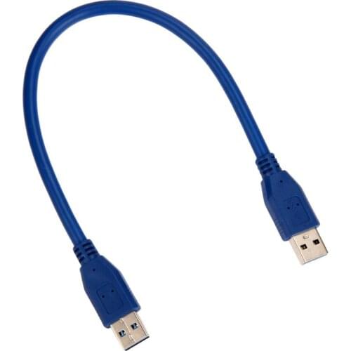 CARPRIE High Quality USB 3.0 Type A Male to Type A Male 6FT 0.3m Extension Data Sync Cord Cable Blue Hot 18Mar28