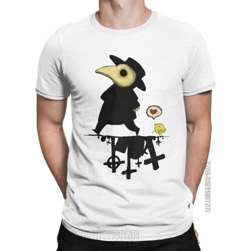 Men Plague Doctor Cute T Shirts Pure Cotton Clothing Casual Classic Short Sleeve Round Neck Tee Shirt Designer T-Shirt