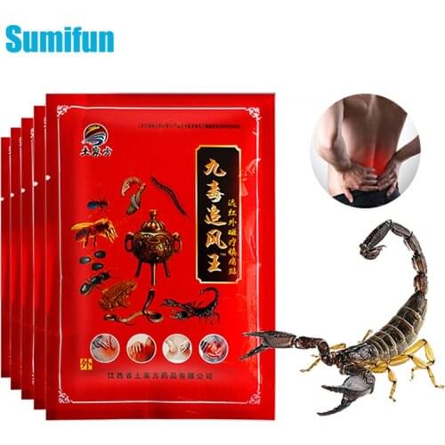 8Pcs Scorpion Venom Patch Rheumatoid Arthritis Joint Back Pain Relief Plaster Neck Muscle Heel Body Orthopedic Herbal Plastry