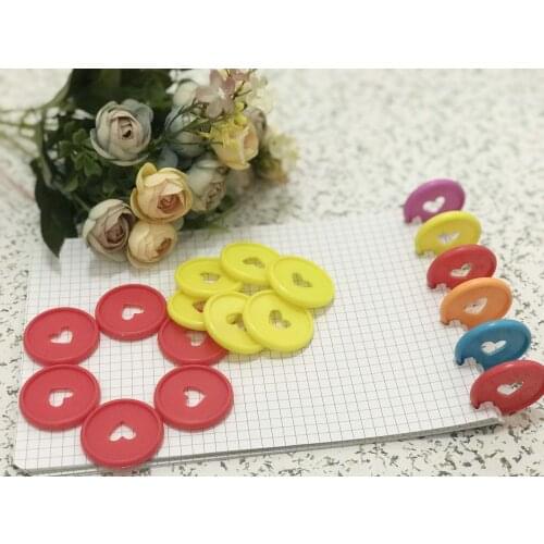 12pcs/lot Round Rings Plastic Mushroom Hole Loose Leaf Ring Book Binding Disc Buckle Hoop DIY Binder Notebook Office Rings
