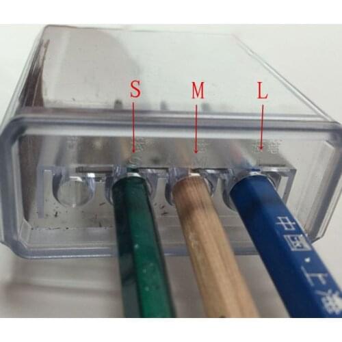 Multifunctional 4 Holes Charcoal Pencil Sharpener Long Core Lead Drawing Art Manual Sketching Drawing Supplies