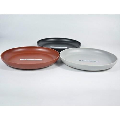 Phnom Penh ABS Plate Western Steak Plate Dishes and plates sets Black matte scratch-resistant pendulum Fruit plate disc