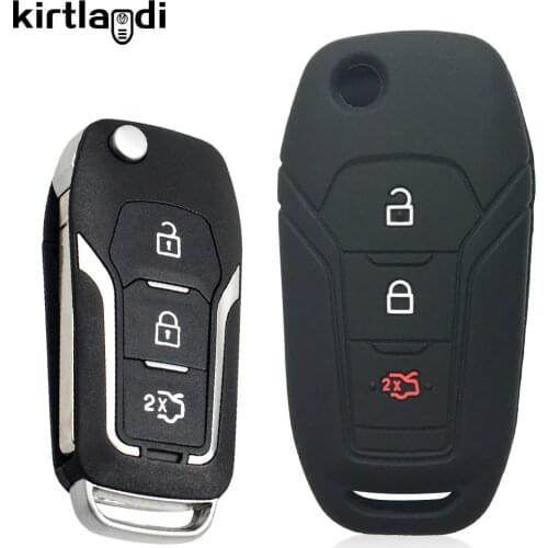 Kirtlandi Modified Flip Folding Car Key Case Cover Holder for Ford Focus 2 3 Mondeo Fiesta C S Max Galaxy Ecosport Kuga Escape