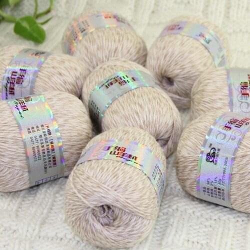 Sale New Luxurious Soft 8Balls x 50gr Mongolian Pure Cashmere Hand Knitting Wool Crochet Yarn LightSalmon Pink Multi 233-635-8
