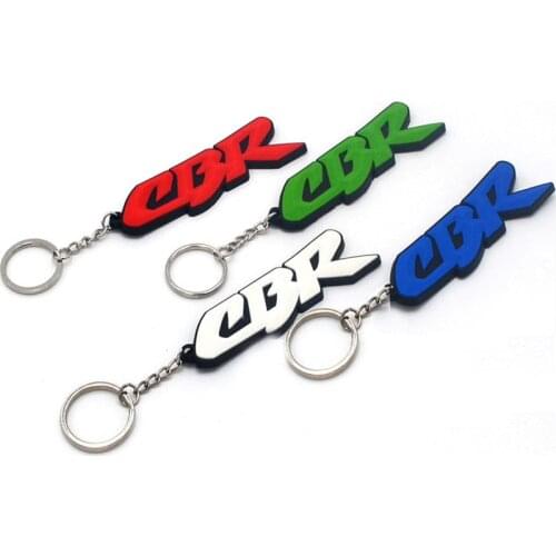 Rubber Motorcycle Ring Key Chain cool keychain 3D Soft For Honda CBR 600 RR CBR 1000 RR 900 919 954