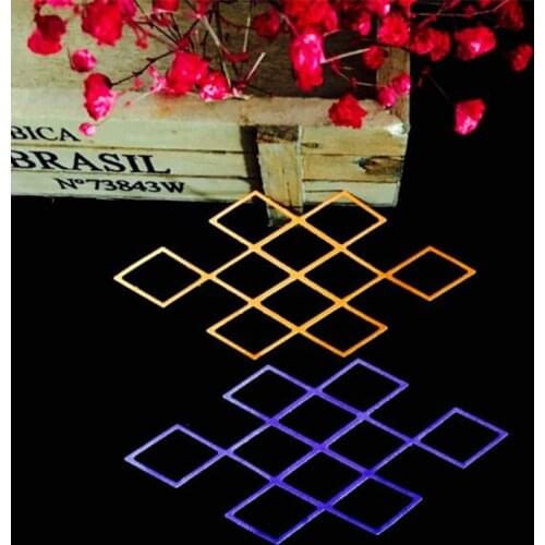 SCD253 Quadrilateral Metal Cutting Dies For Scrapbooking Stencils DIY Album Cards Decoration Embossing Folder Die Cutter Tools