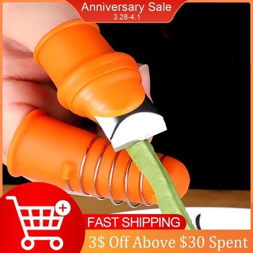 Agricultural Protective Nails Cutter Silicone Thumb Knife Garden Picking Plant Separator Household Kitchen Garden Accessories