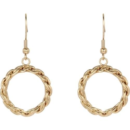 Vintage Gold Color Hoop Earrings Set for Women Girl Circle Hoop Earring Big Piercing Brinco Fashion Jewelry 2021 New Gifts