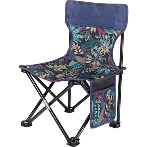 Fishing Chair Folding Camping Chair Picnic Seat With Backrest Lightweight Portable Heavy Duty Chair For Beach Fishing Hiking BBQ