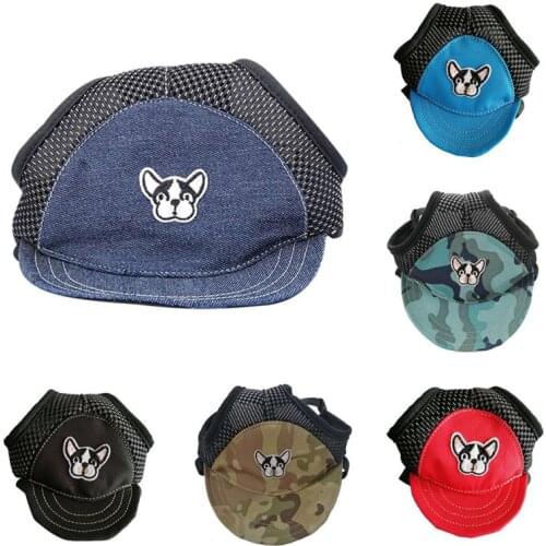 PET Cat Dog Outdoor Breathable Baseball Sunshade Duck Hap Green Fan Color Large