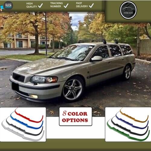 For volvo s60r v 70 front lip universal spoiler lip bumper 3 piece free fast shipping designed full harmony body kit design